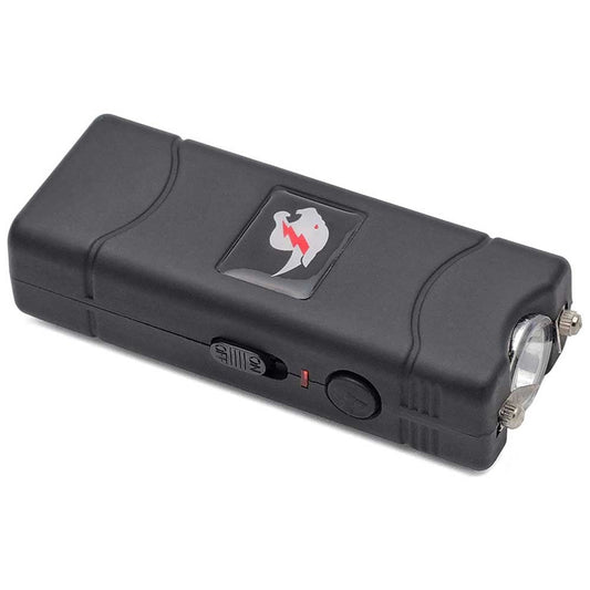 Mini Stun Gun and Pepper Spray Combo for Self Defense - Black