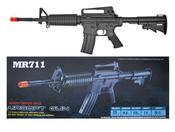 M4 Rifle with FPS 275 Spring Airsoft Gun