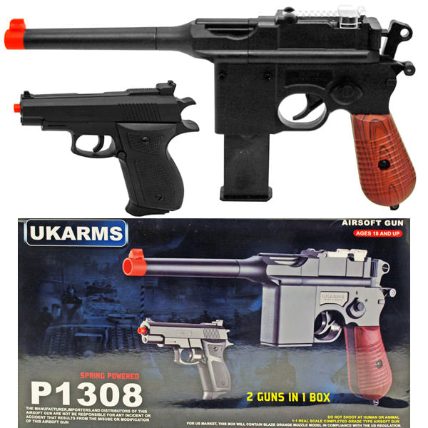 Spring Special Ops Pistol FPS-185 Airsoft 2-Gun Combo Pack