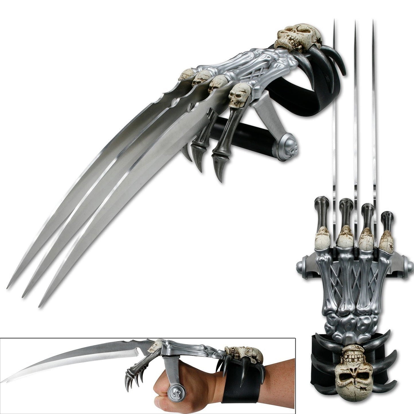 Skull & Bones Gauntlet Style Hand Claw