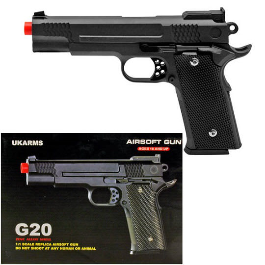 350 FPS Full Metal M945 Replica Airsoft Spring Hand Gun Pistol