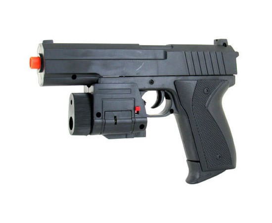 FPS-190 Spring Airsoft Pistol with Flashlight, Laser