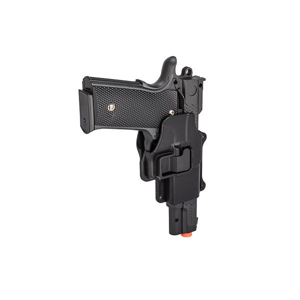 Full Metal Airsoft Spring Hand Gun with Quick Release Holster