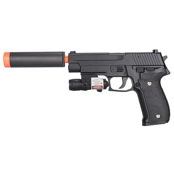 FPS-250 226 Metal Spring Airsoft Pistol With Red Dot Laser