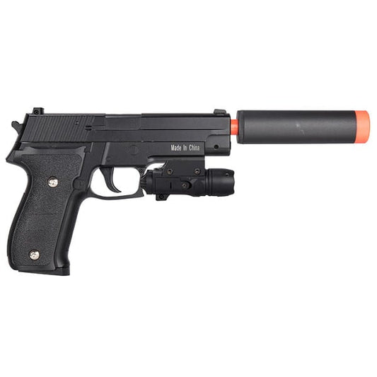 FPS-250 226 Metal Spring Airsoft Pistol With Red Dot Laser