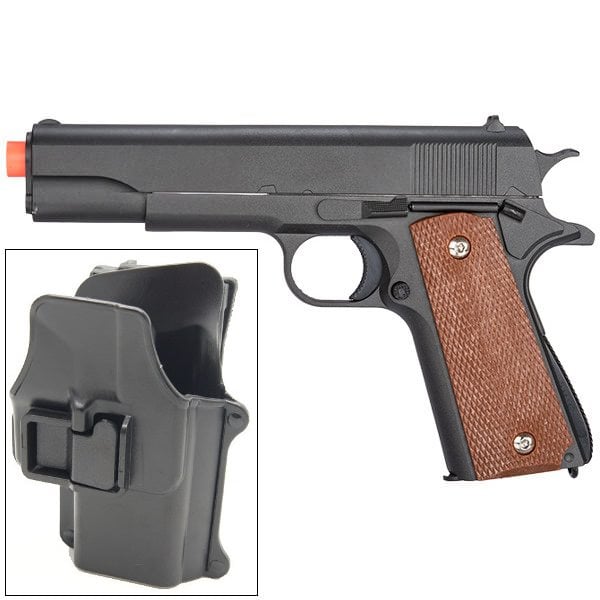 1911 Replica Airsoft Spring Pistol Metal with Quick Release Holster