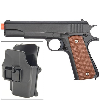 1911 Replica Airsoft Spring Pistol Metal with Quick Release Holster