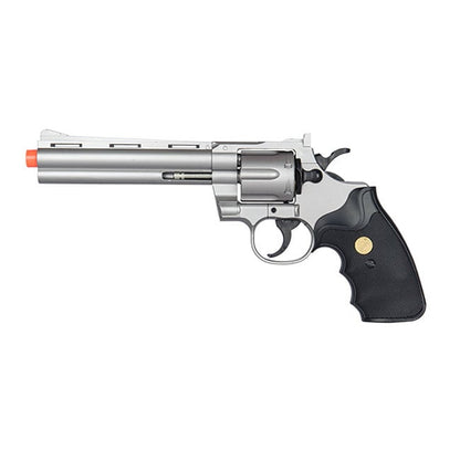 Spring Powered Airsoft Revolver Old West Silver