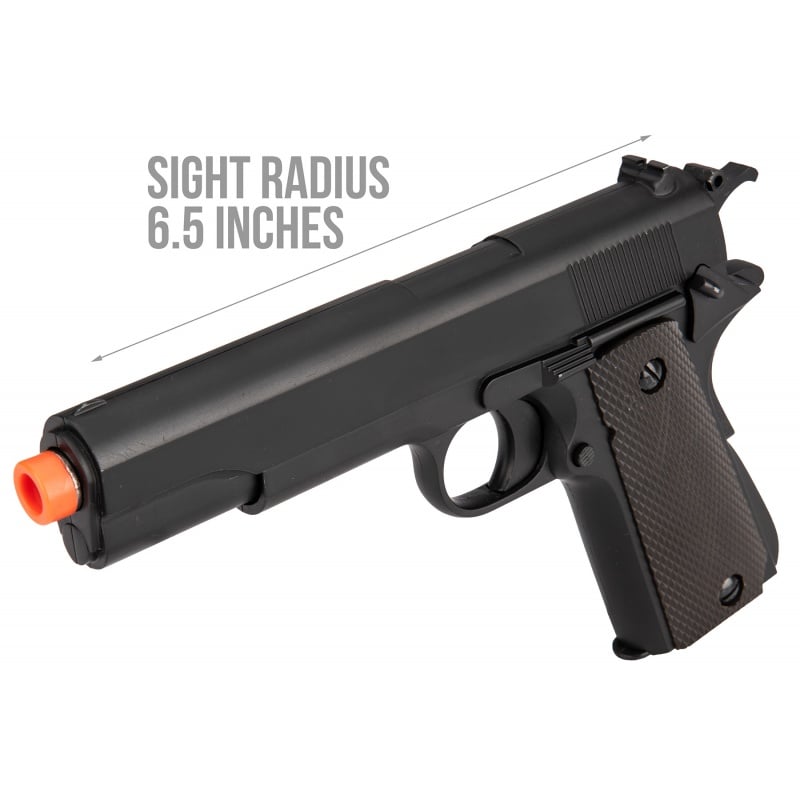 Double Bell 1911 WWII Metal Body Airsoft Spring Pistol