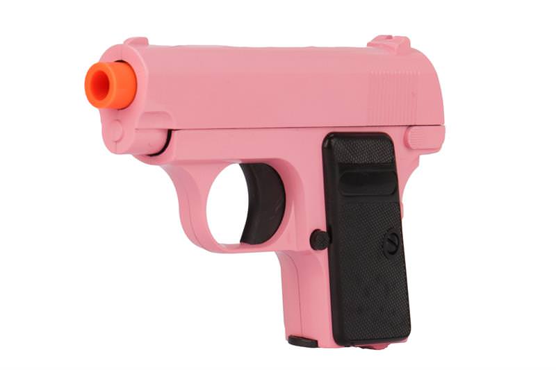 Full Metal Spring Compact Airsoft Pistol Pink Handgun