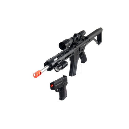 FPS-280 Rifle and FPS-120 Pistol Spring Airsoft Guns Combo Pack