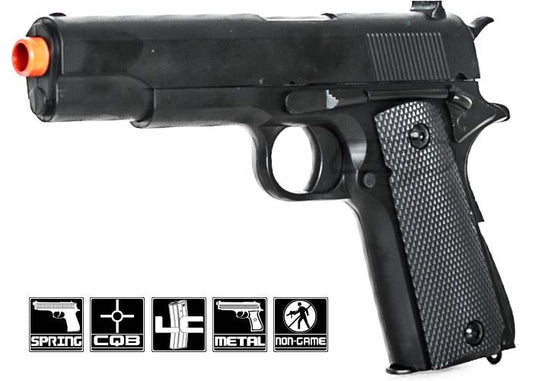1911 Government 8.5" Metal Spring Pistol Airsoft Hand Gun