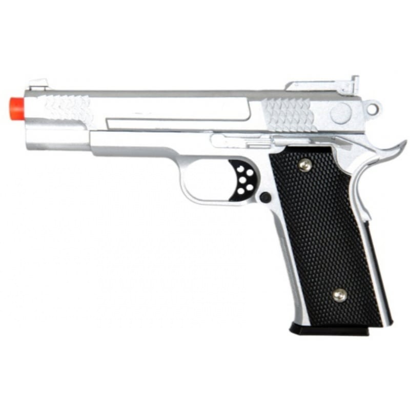 Silver Full Metal Spring Airsoft Handgun Pistol