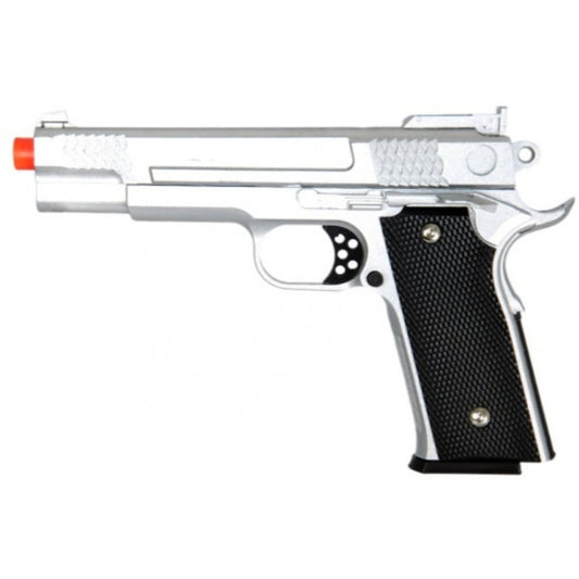 Silver Full Metal Spring Airsoft Handgun Pistol