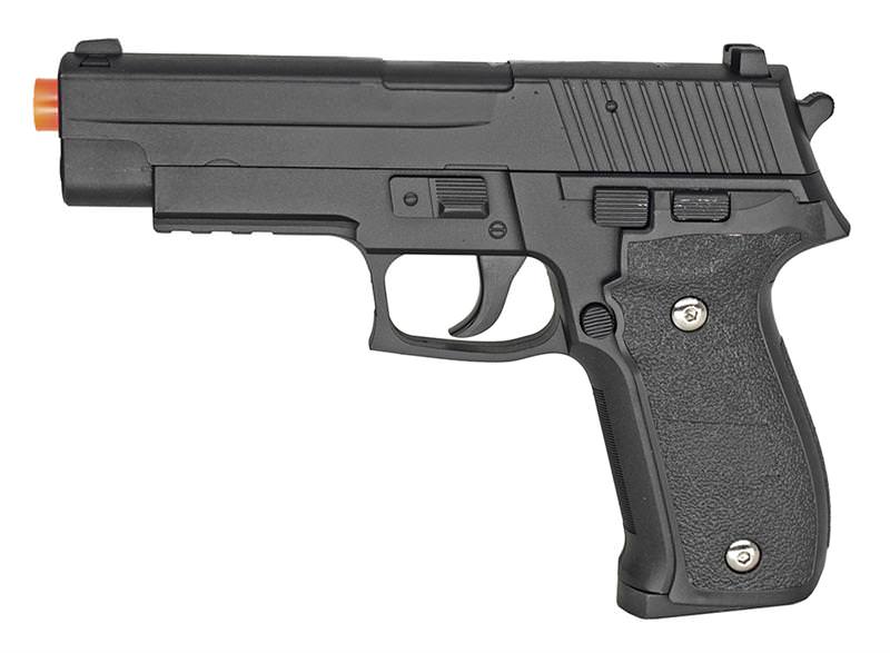 Metal Spring Airsoft Pistol, Black Shoots 280 FPS